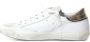 Philippe Model Vintage Leren Sneakers met Geborduurd Zig-Zag Badge White Dames - Thumbnail 4