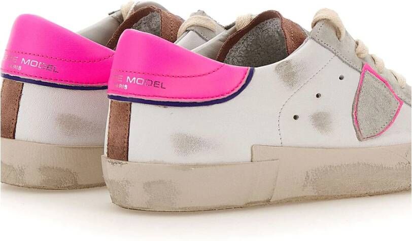 Philippe Model Stijlvolle witte sneakers voor vrouwen Wit Dames