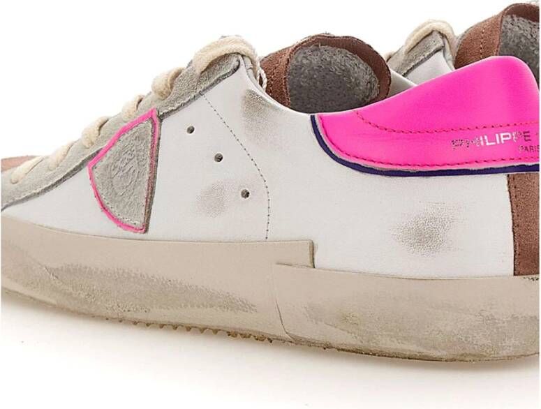 Philippe Model Stijlvolle witte sneakers voor vrouwen Wit Dames