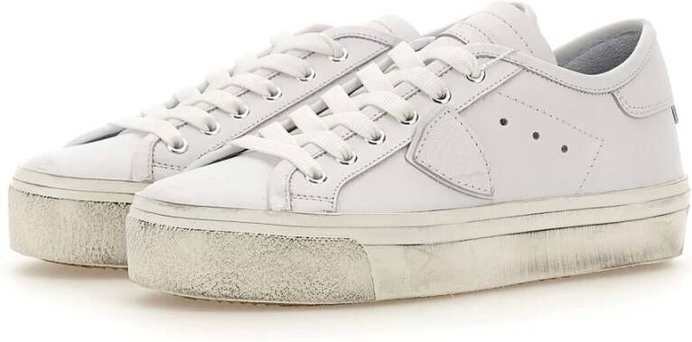 Philippe Model Stijlvolle Witte Sneakers voor Vrouwen Wit Dames