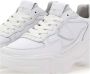 Philippe Model Logo Sneakers met Leren Bovenwerk en Rubberen Zool White Dames - Thumbnail 5