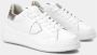Philippe Model Lage Tres Temple Sneakers voor vrouwen White Dames - Thumbnail 2