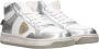 Philippe Model Witte Zilveren High Top Sneakers White Dames - Thumbnail 9
