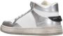 Philippe Model Witte Zilveren High Top Sneakers White Dames - Thumbnail 11