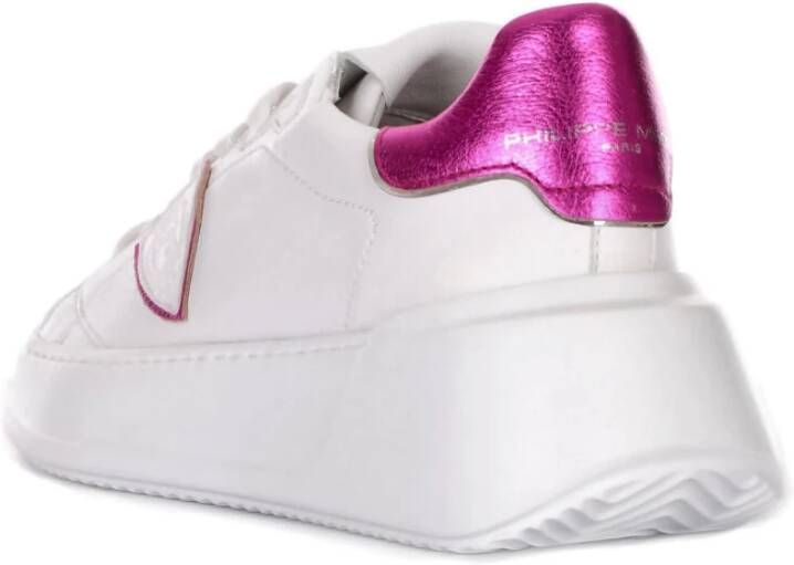 Philippe Model Dames Leren Sneakers Wit Dames