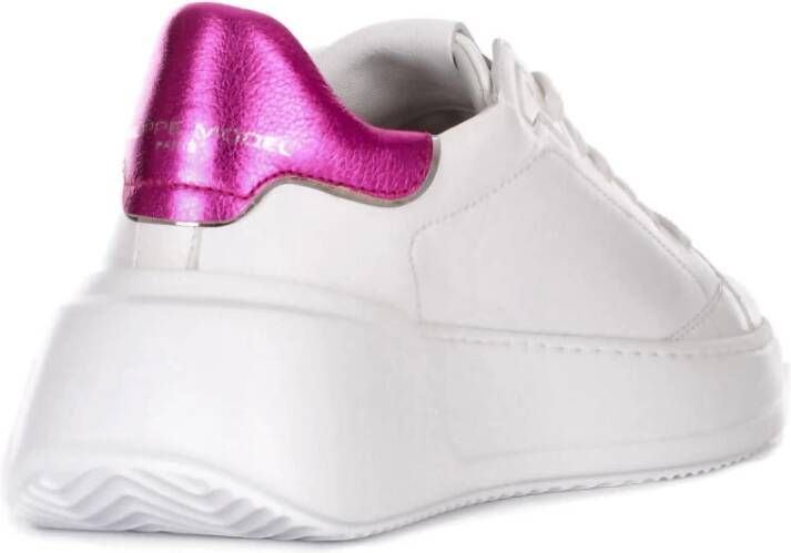 Philippe Model Dames Leren Sneakers Wit Dames