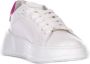 Philippe Model Logo Leren Sneakers Witte Leren Temple Sneakers met Metallic Details White Dames - Thumbnail 9