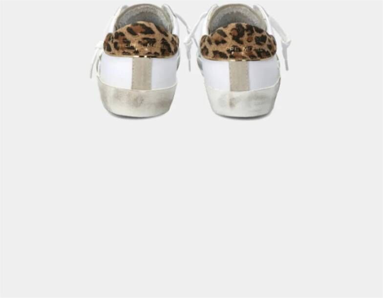 Philippe Model Dierenprint lage sneaker Wit Dames