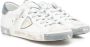 Philippe Model Witte Leren Sneaker met Gebruikte Effectdetails White Dames - Thumbnail 3