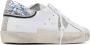 Philippe Model Lage Leren Sneaker met Suede en Glitter Inzetstukken White Dames - Thumbnail 9
