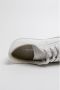 Philippe Model Paris X Sneaker in zwart suède en leer met zilveren leren hak Wit Dames - Thumbnail 10