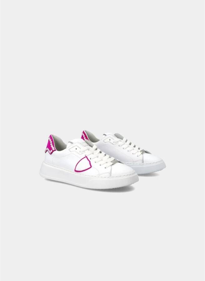 Philippe Model Temple Low Sneaker Stijlvolle Statement Schoenen Wit Dames