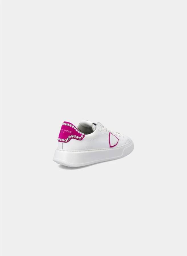 Philippe Model Temple Low Sneaker Stijlvolle Statement Schoenen Wit Dames