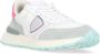 Philippe Model Vintage Racing Style Sneakers Wit Fuchsia Multicolor Dames - Thumbnail 9