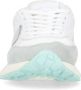 Philippe Model Vintage Racing Style Sneakers Wit Fuchsia Multicolor Dames - Thumbnail 10