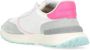 Philippe Model Vintage Racing Style Sneakers Wit Fuchsia Multicolor Dames - Thumbnail 11