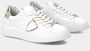 Philippe Model Bloemenprint Leren Mode Sneaker Multicolor Dames - Thumbnail 2
