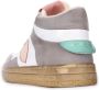 Philippe Model Lyon Dames Tennisschoenen Wit Roze Multicolor Dames - Thumbnail 9