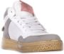 Philippe Model Lyon Dames Tennisschoenen Wit Roze Multicolor Dames - Thumbnail 12