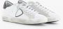 Philippe Model Witte leren en suède sneakers White Heren - Thumbnail 6