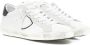 Philippe Model Witte Leren Sneakers met Contrasterende Hiel White Heren - Thumbnail 10