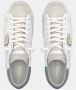 Philippe Model Witte lage top sneakers met asymmetrische band White Heren - Thumbnail 14