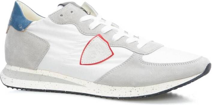 Philippe Model Witte Leren Sneakers voor Heren Ss23 Wit Heren