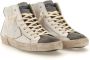 Philippe Model Vintage leren sneakers met spiegeleffect White Heren - Thumbnail 6