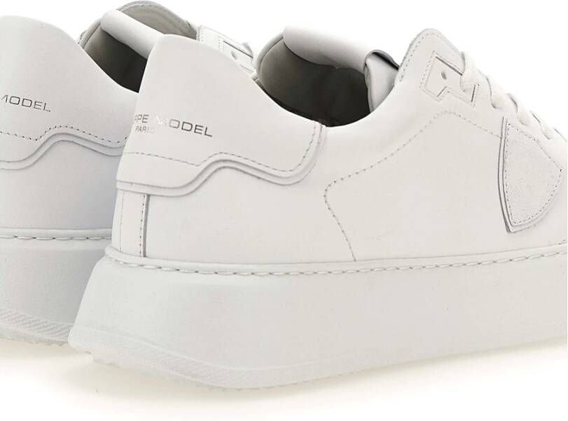 Philippe Model Stijlvolle witte sneakers voor moderne mannen Wit Heren