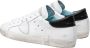 Philippe Model Wit Zwart Sneakers Stijlvol en Comfortabel White - Thumbnail 4