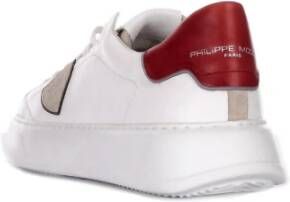Philippe Model Iconische Leren Sneakers voor Heren Wit Heren