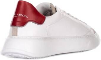 Philippe Model Iconische Leren Sneakers voor Heren Wit Heren