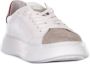 Philippe Model Witte Rode Leren Heren Casual Sneakers White Heren - Thumbnail 5