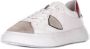 Philippe Model Witte Rode Leren Heren Casual Sneakers White Heren - Thumbnail 6