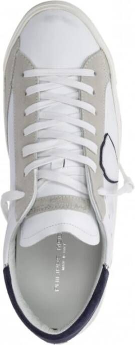 Philippe Model Vintage Witte Sneakers voor Heren Wit Heren