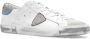 Philippe Model Leren Vetersluiting Sneakers White Heren - Thumbnail 9