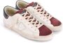 Philippe Model Vintage Leren Sneaker met Spiegeleffect Details White Heren - Thumbnail 8