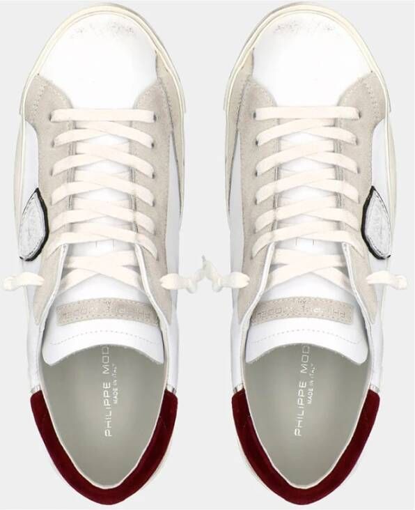 Philippe Model Prsx Leren Sneaker voor Mannen Wit Heren