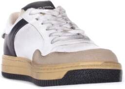 Philippe Model Witte Leren Sneakers voor Heren Wit Heren