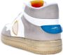 Philippe Model Lyon Sneakers Gerecycled Leer Wit Lichtblauw Oranje Multicolor Heren - Thumbnail 10