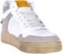 Philippe Model Lyon Sneakers Gerecycled Leer Wit Lichtblauw Oranje Multicolor Heren - Thumbnail 13