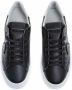 Philippe Model Vintage Suède Sneakers met Contrast Hielstuk Zwart Heren - Thumbnail 2