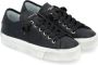 Philippe Model Zwarte Sneakers met Versleten Effect Black Dames - Thumbnail 2