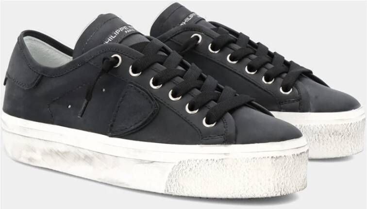 Philippe Model Vintage Lage Dames Sneakers Zwart Dames