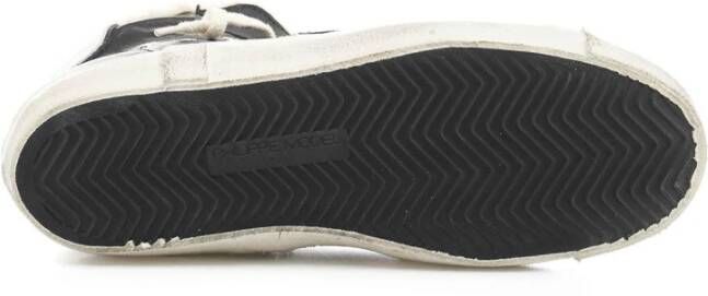 Philippe Model Zwarte High Top Sneakers met Distressed Details Black Heren - Foto 10