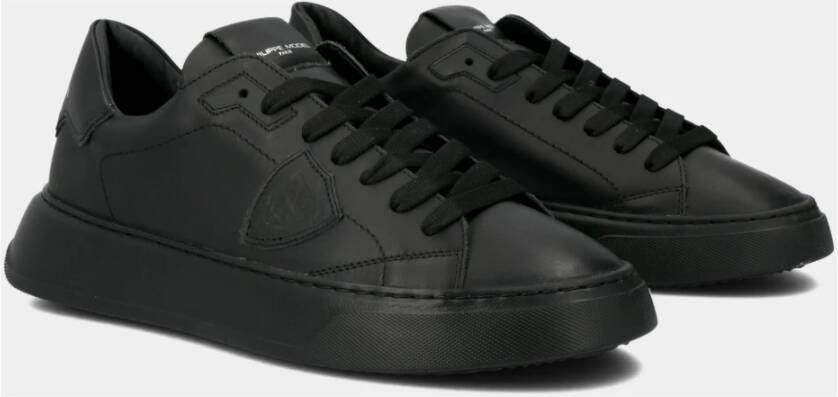 Philippe Model Temple Veau Sneaker Zwart Heren