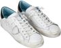 Philippe Model Wit Zwart Sneakers Stijlvol en Comfortabel White - Thumbnail 10
