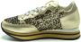 Philippe Model Lage Top Sneakers met Glitters Goud Yellow Dames - Thumbnail 3