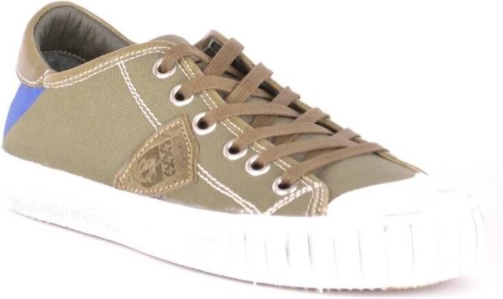 Philippe Model Lage Top Sneakers met Pailletten Groen Heren