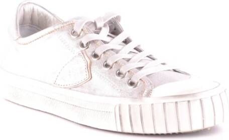 Philippe Model Glitter lage sneakers voor vrouwen Wit Dames